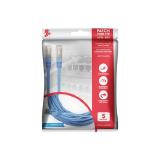 CABO DE REDE CAT 5E 5M PATCH CORD AZUL CHIP SCE 018-9913