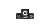 CAIXA DE SOM COMPUTADOR  MINI SUBWOOFER 2.1  KNUP KP-6017BH