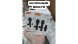 MICROFONE DE LAPELA DUPLO PARA LIGHTNING IPHONE A GOLD MCF-06