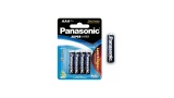 PILHA PANASONIC AAA  COMUM  SUPER HYPER  ZINCO CARTELA COM 4