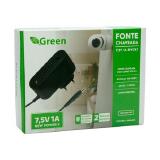 FONTE CHAVEADA 7.5V 1A GREEN  BIVOLT  5.5MM X 2.1MM   C044-6101