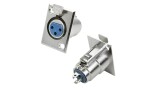 PLUG CONECTOR XLR FEMEA PAINEL METALICO COM TRAVA