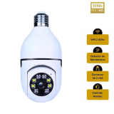 CÂMERA DE SEGURANÇA WI-FI INTELIGENTE GIRATÓRIA LAMPADA B-MAX BM-IP177