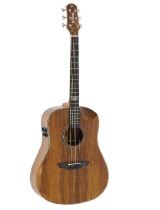 VIOLAO ELETROACUSTICO AÇO FOLK SD 301HC R KS FOSCO GALAXY STRINBERG COM CAPA