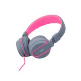 FONE DE OUVIDO HEADSET NEON P3 OEX HS106 CINZA/ROSA
