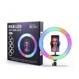 RING LIGHT SELFIE C/ LUZ - LED RGB 14 COM TRIPE 2,10MT