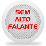 ACABAMENTO ARANDELA SEM ALTO FALANTE REDONDA 6 POLEGADAS BRANCO/PRETO