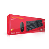 KIT TECLADO E MOUSE SEM FIO WIRELESS K-W20BK C3TECH
