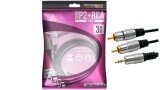 CABO DE AUDIO P2 X RCA 3 METROS SOUND PERFORMANCE CHIPSCE 018-0703