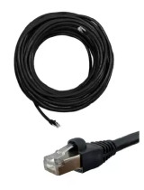 CABO DE REDE CAT6 20M PATCH CORD RJ45 BLINDADO PRETO LOTUS CAT620