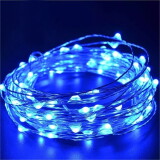 FIO CORDAO DE LED DECORATIVO AZUL  USB