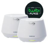 KIT ROTEADOR MESH INTELBRAS TWIBI FORCE GIGA DUAL BAND WIFI 6 AX 1500