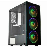 GABINETE GAMER KMEX DIVINUS RITMICO CGBL10 COM 3 FANS 120MM
