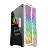 GABINETE GAMER OEX HAVEN RGB BRANCO GH-300