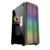 GABINETE GAMER OEX HAVEN RGB PRETO GH-300