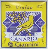 JOGO DE CORDAS VIOLAO AÇO C BOLINHA GIANNINI CANARIO GESWB
