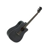 VIOLAO ELETROACUSTICO AÇO FOLK CUTAWAY OKOUME TAGIMA TBW 200 PRETO