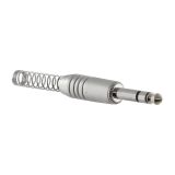 PLUG CONECTOR P10 MACHO ESTEREO METAL COM MOLA HYX