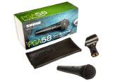 MICROFONE COM FIO VOCAL PGA58 SHURE PROFISSIONAL DE MÃO 1 BASTÃO 